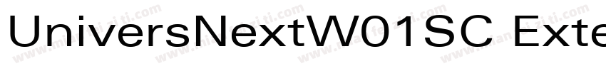 UniversNextW01SC Extended字体转换